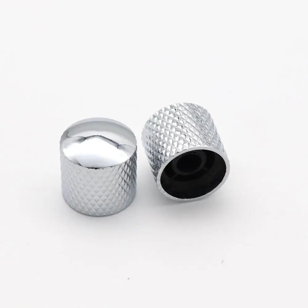 2pcs/4pcs 6mm Metal Dome Tone Guitar Volume Tone Knobs Potentiometer Control Knobs For Electric Guitar Bass