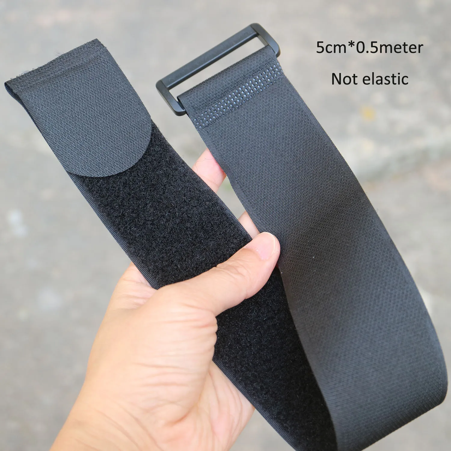 Reusable Nylon Fastening Luggage Ties with Buckle 5cm*0.5M/1M Back to Hook and Loop Fastening Sticky Tape Straps