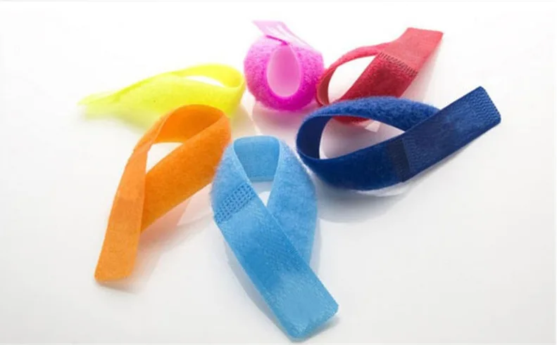 Reusable Nylon Fastening Luggage Ties with Buckle 5cm*0.5M/1M Back to Hook and Loop Fastening Sticky Tape Straps