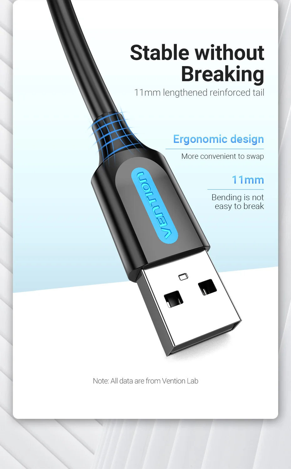 Vention Mini USB Cable Mini USB 2.0 to USB Fast Data Charger Cable for MP3 MP4 Player Car GPS Digital Camera HDD Mini USB