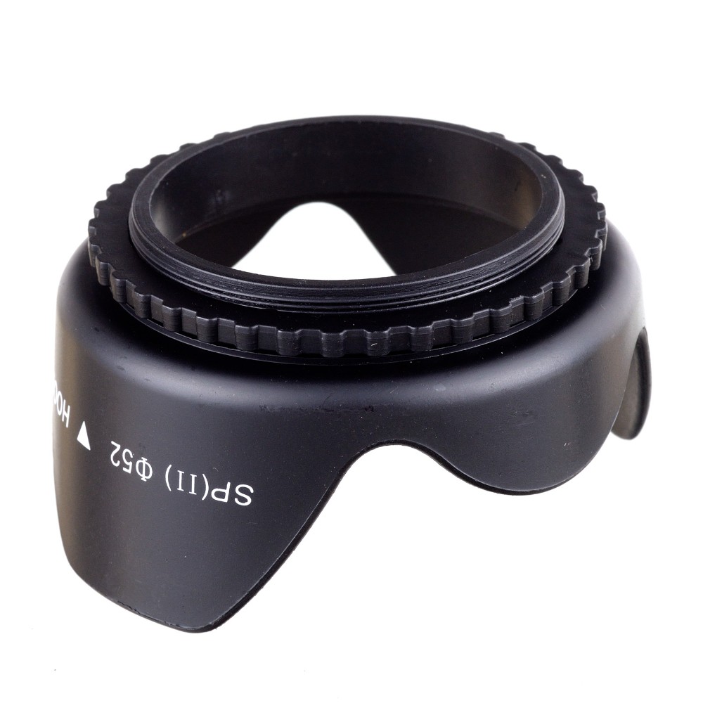 Lens Hood + UV Filter + Lens Cap Universal Tulip Petal Flower Filtro Thread Camera Protector 49mm 52mm 58mm 55mm 62mm 67mm