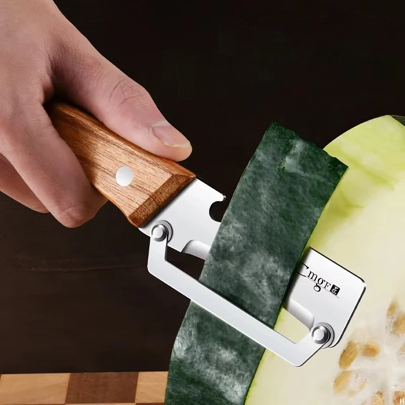 1/5pcs Stainless Steel Peeler Wooden Handle For Peeling Slicing Fruits Vegetables Smooth Operation Peeler Kitchen Accessories