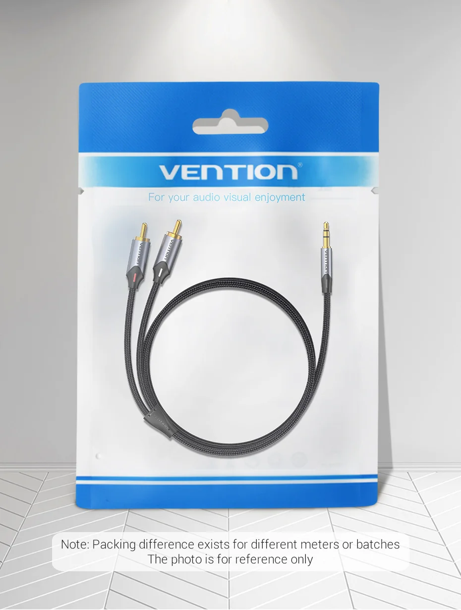 Vention RCA Cable 3.5mm to 2RCA Splitter RCA Jack 3.5 Cable RCA Audio Cable for Smartphone Amplifier Home Theater AUX Cable RCA