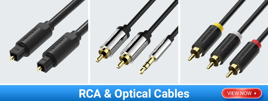 Vention RCA Cable 3.5mm to 2RCA Splitter RCA Jack 3.5 Cable RCA Audio Cable for Smartphone Amplifier Home Theater AUX Cable RCA