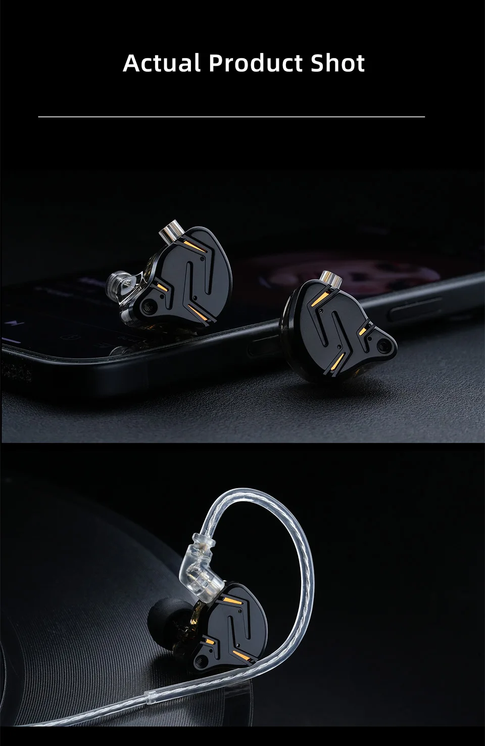 KZ ZST PRO X Dual Flagship Drivers In Ear Earphones Deeper Bass HiFi Headphones Dual-Driver Synergy Detachable Cable Headset