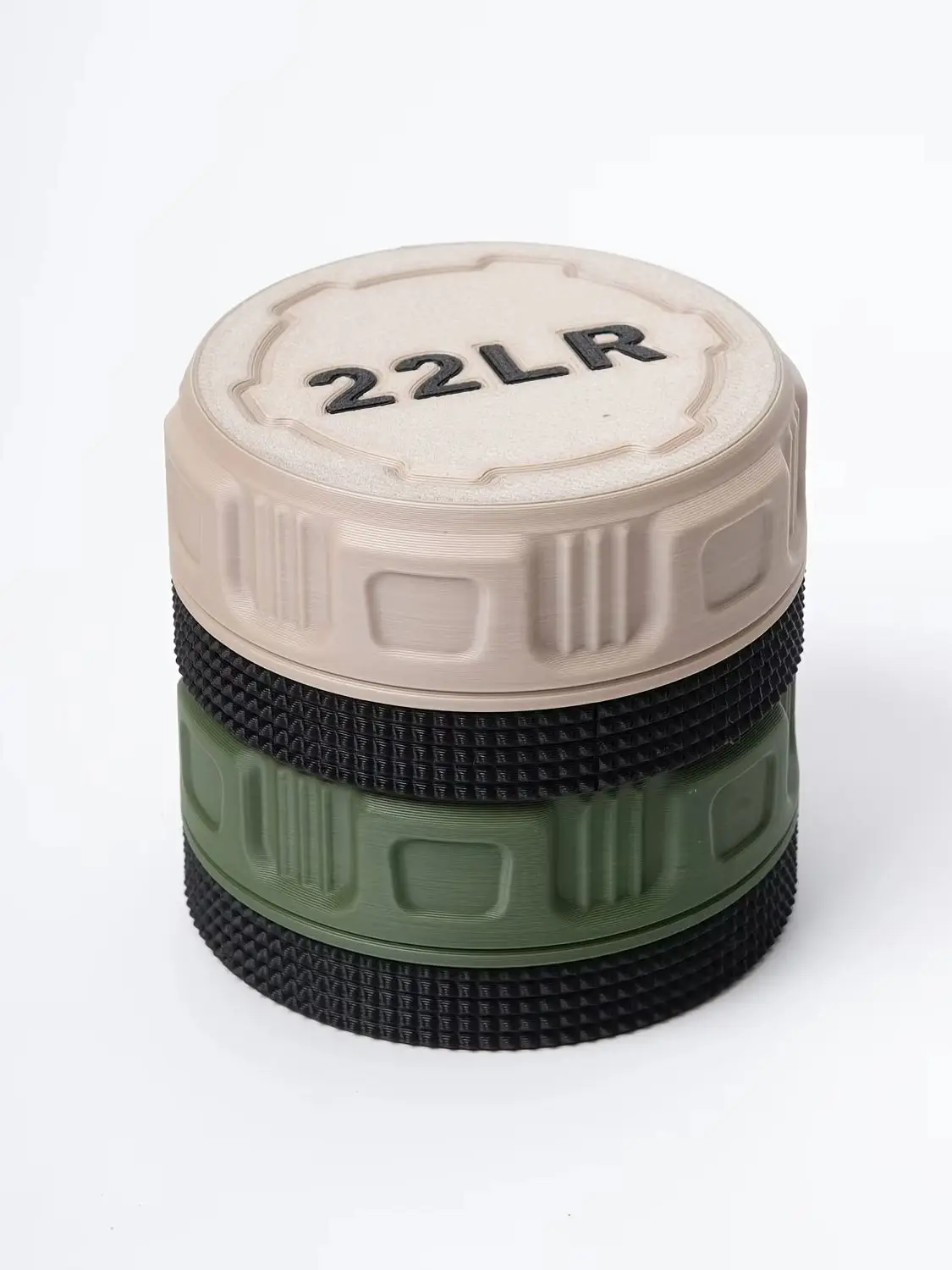 Mini Ammo Storage Box with Twist-on Lid (22LR Caliber) Compact, Durable, Portable, Large Capacity