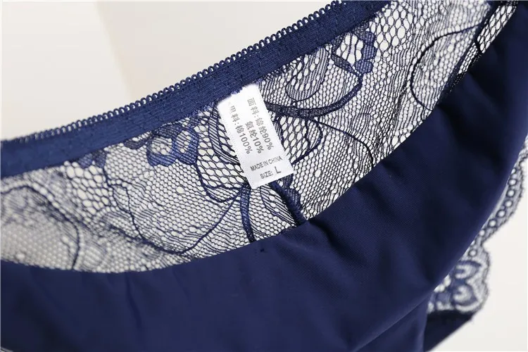 14 Colors Women's Invisible Underwear Spandex Crotch Intimate Women Sexy Lace Black Floral Panties Seamless Panty