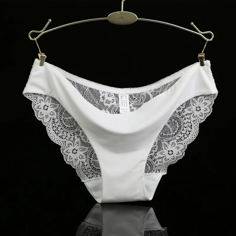 14 Colors Women's Invisible Underwear Spandex Crotch Intimate Women Sexy Lace Black Floral Panties Seamless Panty