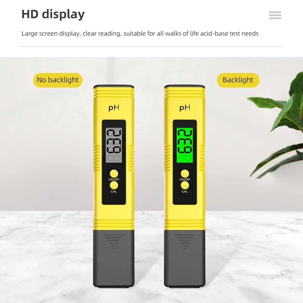 TDS Meter 0-9990ppm Digital PH Meter 0.01 PH High Precision Pen Water Tester TDS&PH Meter 0-14 PH LCD PPM Tester Aquarium Filter
