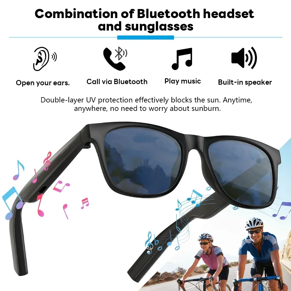 Lenovo AI 8K Smart Camera Glasses Remote Control Touch Photo Recording Voice Assistant Translator Wireless Bluetooth5.3 Sunglass