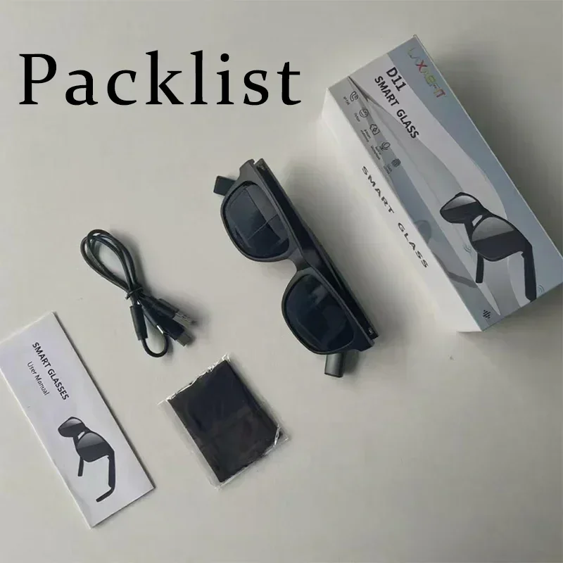 Lenovo AI 8K Smart Camera Glasses Remote Control Touch Photo Recording Voice Assistant Translator Wireless Bluetooth5.3 Sunglass
