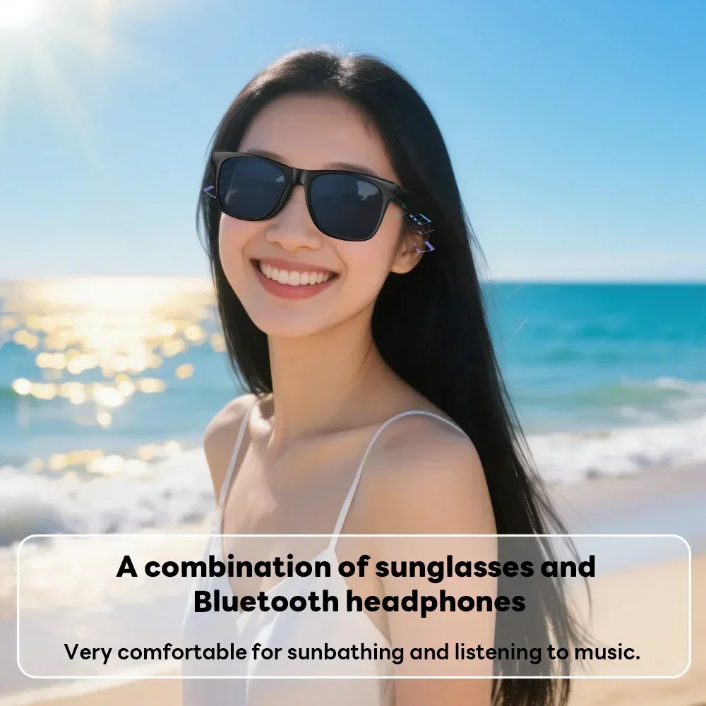 Lenovo AI 8K Smart Camera Glasses Remote Control Touch Photo Recording Voice Assistant Translator Wireless Bluetooth5.3 Sunglass
