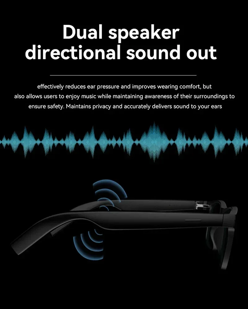 Lenovo AI 8K Smart Camera Glasses Remote Control Touch Photo Recording Voice Assistant Translator Wireless Bluetooth5.3 Sunglass