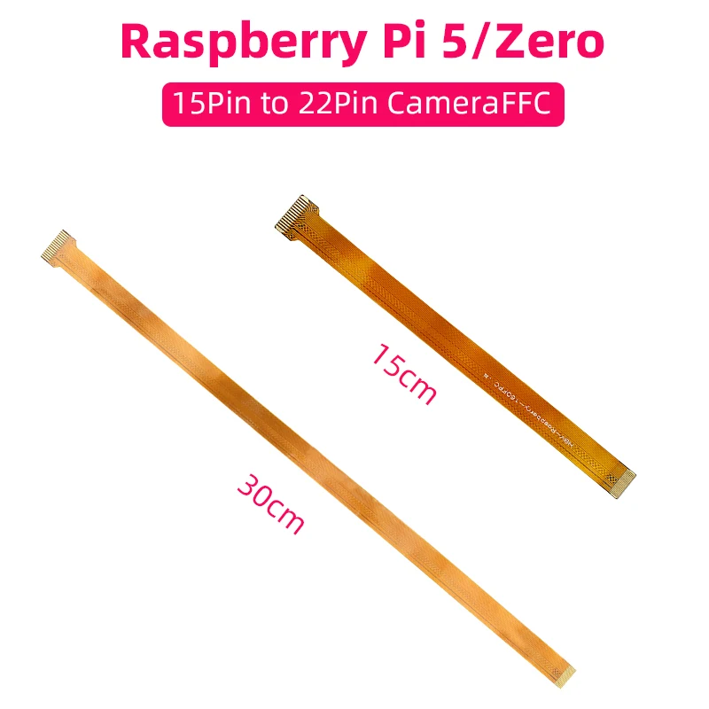1 PCS Raspberry Pi 5 Zero Camera Cable 15 30 CM Ribbon Line FFC Cable for Raspberry Pi 5 / Zero 2 W / W / V1.3 Pi0