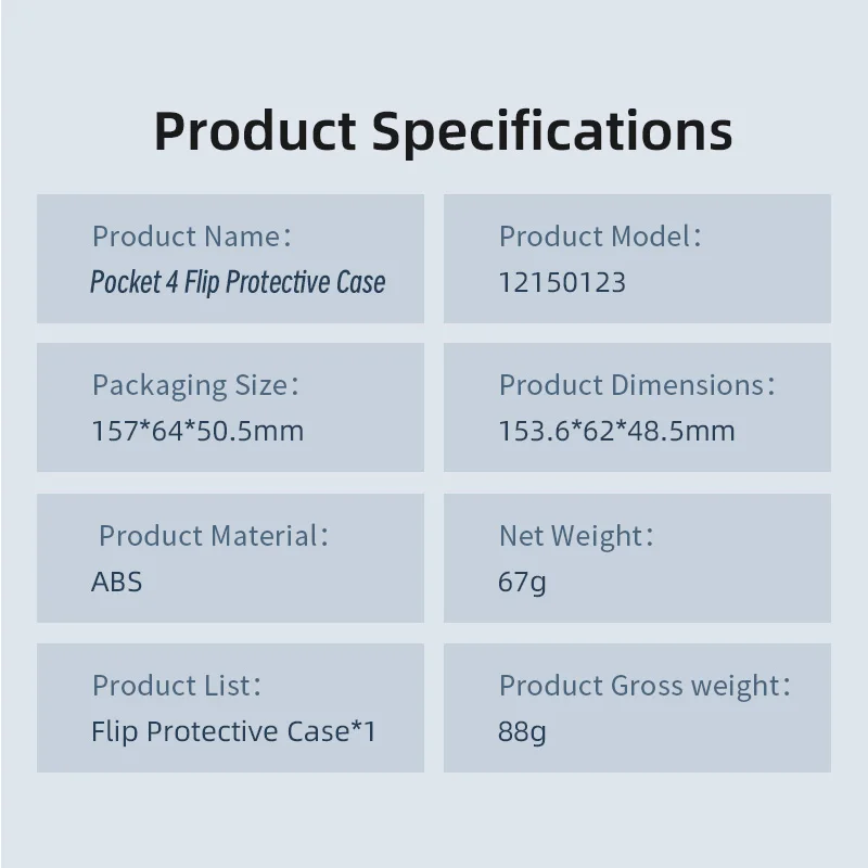 Professional Full Protective Cover Case For DJI osmo Pocket 4 Dropproof Crashproof Quick installation Sport Camera Accessories