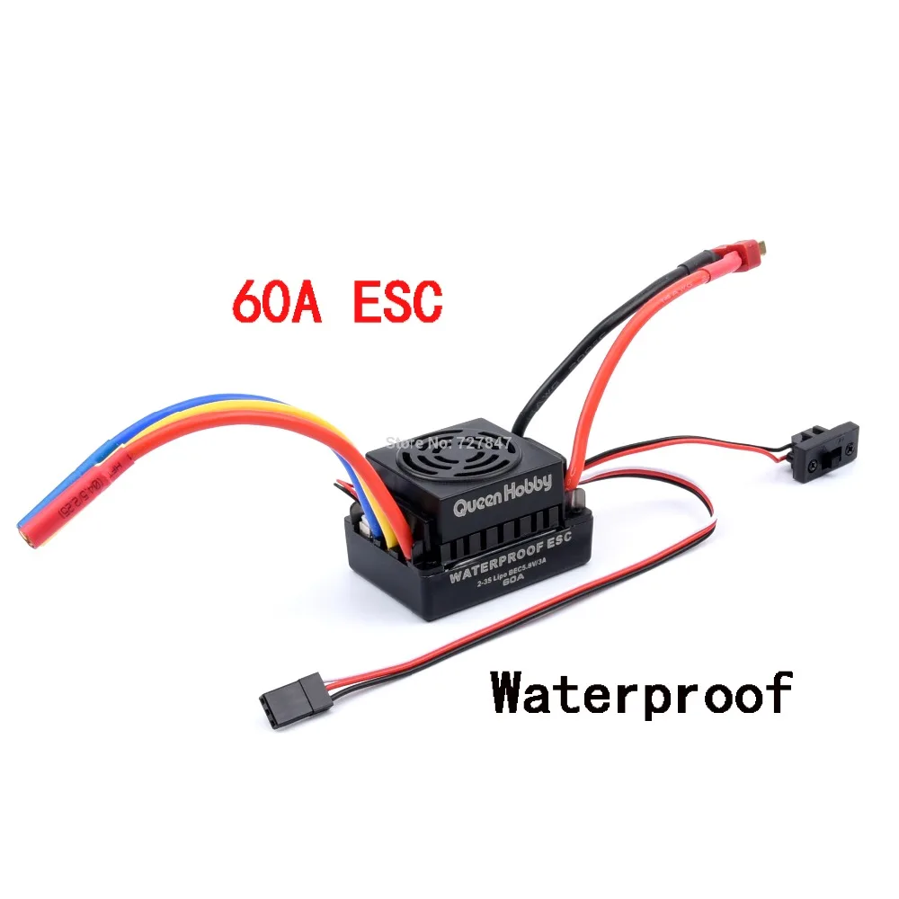 3650 2300KV / 3100KV / 3900KV / 4300KV / 5200KV Brushless Motor & 45A 60A 80A 120A ESC Combo for 1:10 RC Car Boat Part