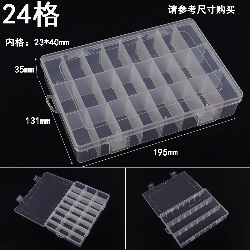 New 10 Slots Cells Colorful Portable Jewelry Tool Storage Box Container Ring Electronic Parts Screw Beads Organizer Plastic Case