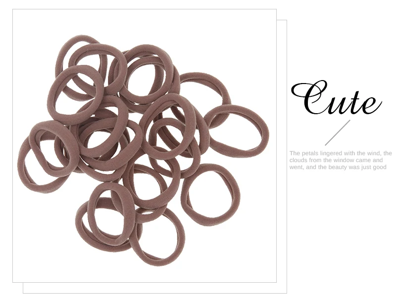 4.3cm Women Ponytail Holder Rubber Band Scrunchie Headband Girl Yoga Hair Tie Nylon Elastic Hair Band Hair Accessories 30pcs/Lot