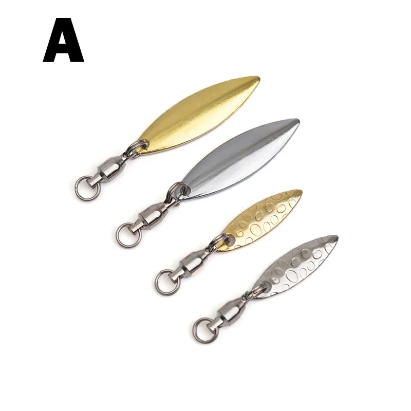OUTKIT 6 Pcs/lot Lure DIY For Spinner Spoon Lures Frogs VIB Reflective Stainless Steel Sheet Noisy Spoons Fishing Accessories