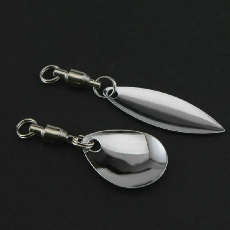 OUTKIT 6 Pcs/lot Lure DIY For Spinner Spoon Lures Frogs VIB Reflective Stainless Steel Sheet Noisy Spoons Fishing Accessories