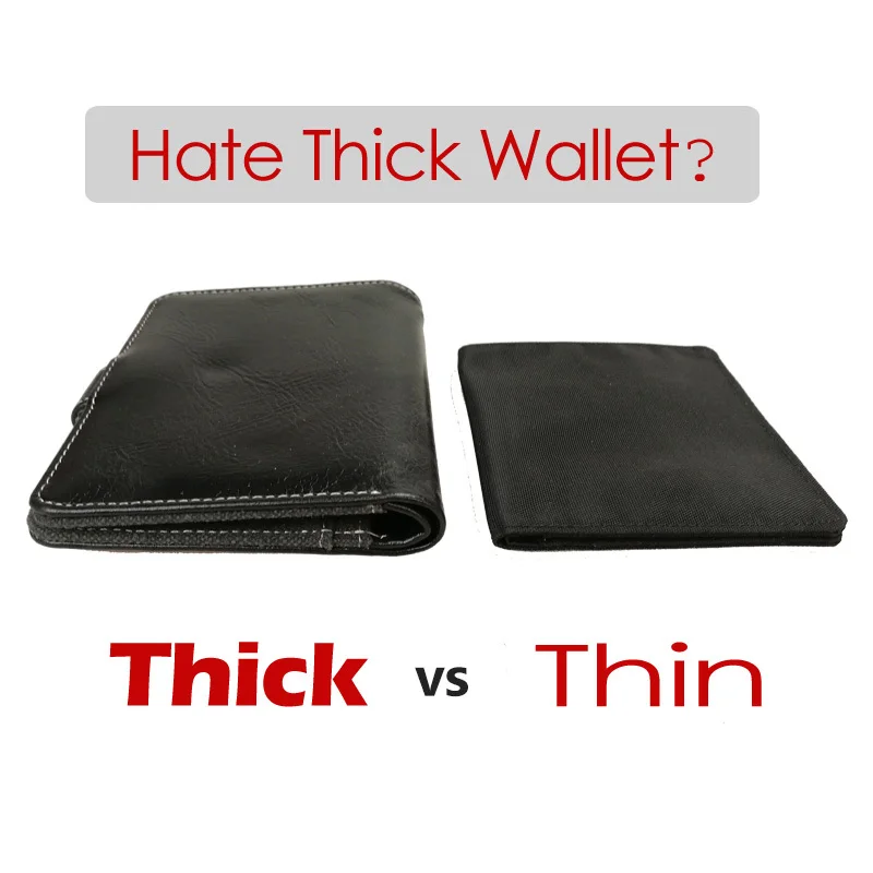 2023 Minimalist Slim Nylon Wallet For Men Women Slimline Ultra Thin Mini Small Male Female Zipper Coin Purse Compact Money Bag