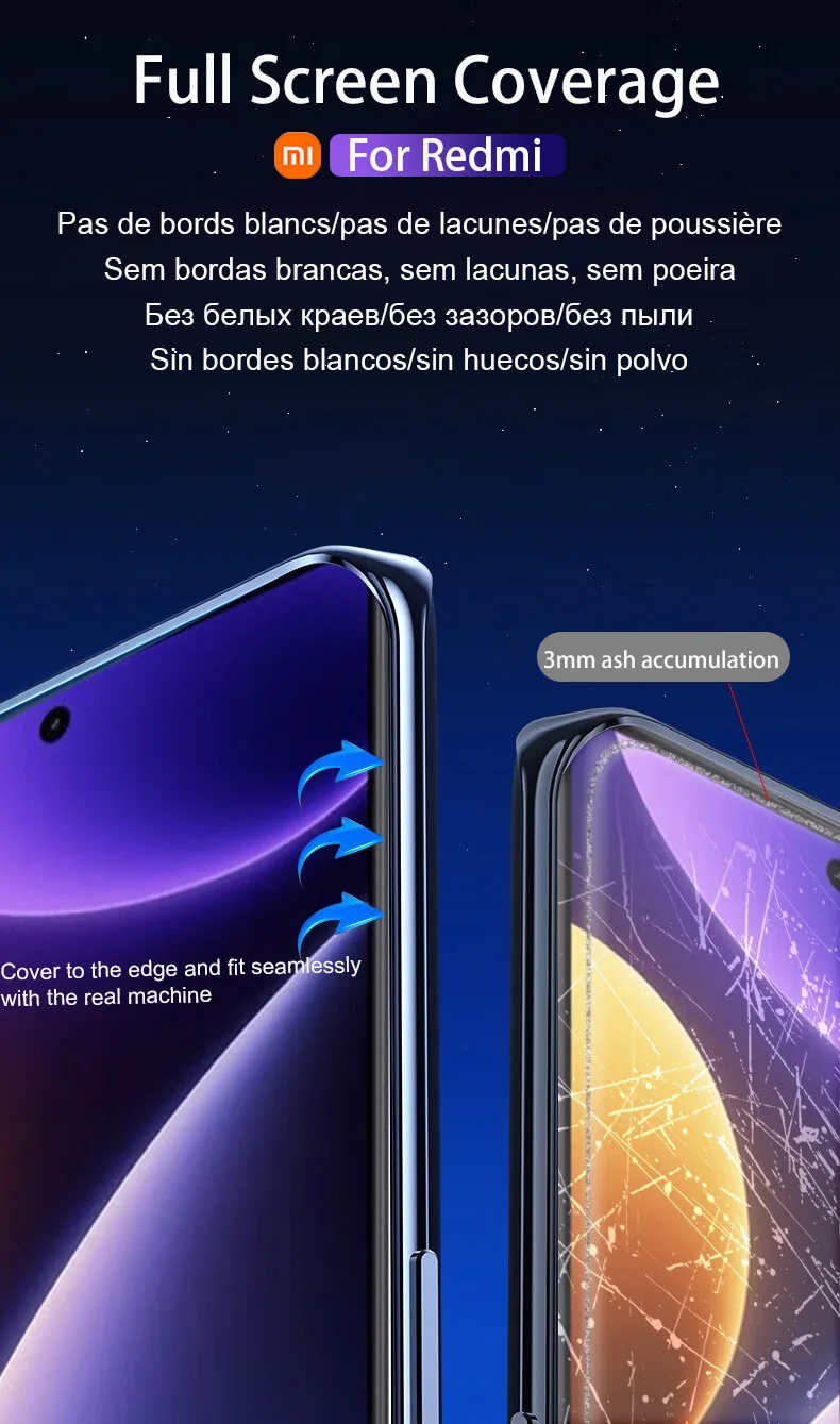 5Pcs HD Hydrogel Film For Xiaomi POCO X7 F6 F5 X5 X6 X3 Pro NFC Screen Protector Poco X4 M5S M4 M6 F4 F3 GT X7 Pro 5G Not Glass