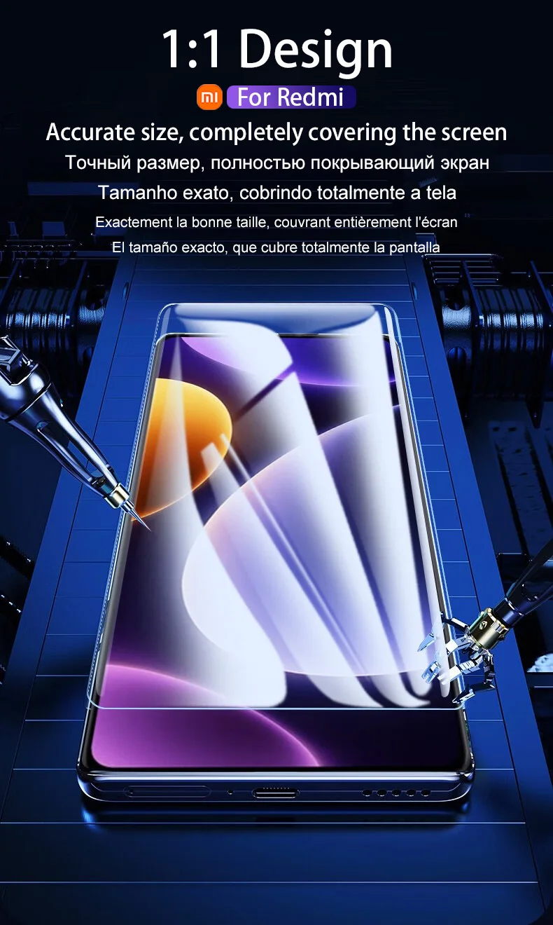 5Pcs HD Hydrogel Film For Xiaomi POCO X7 F6 F5 X5 X6 X3 Pro NFC Screen Protector Poco X4 M5S M4 M6 F4 F3 GT X7 Pro 5G Not Glass