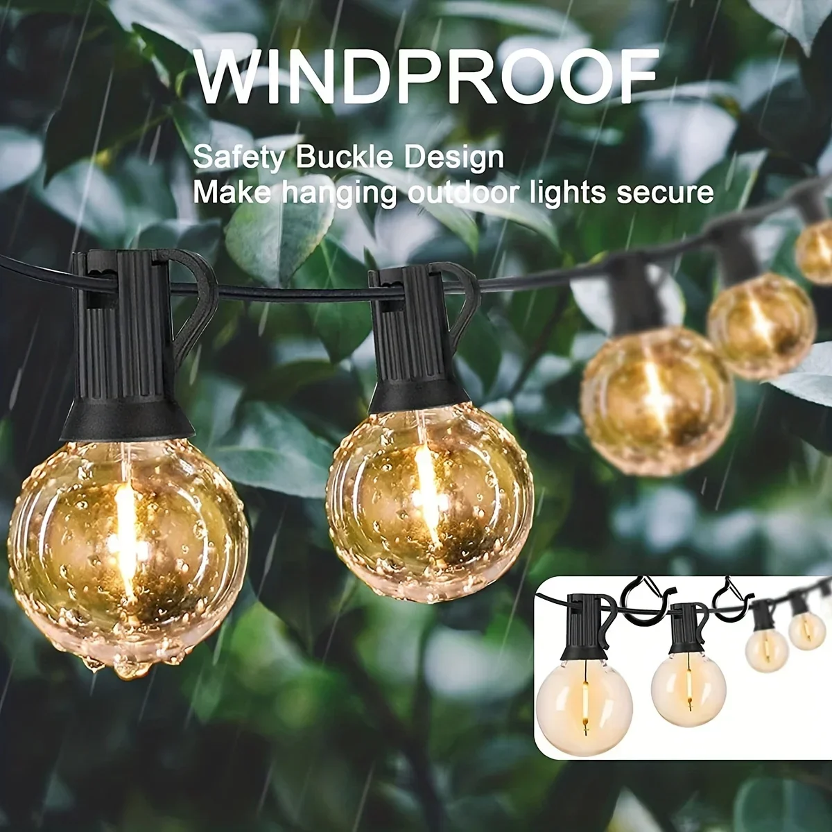 6-21PCS Hanger Hooks with Safety Buckle Windproof Screw Hooks Hanging Outdoor String Lights,Ceiling Hook Plants Christmas Lights