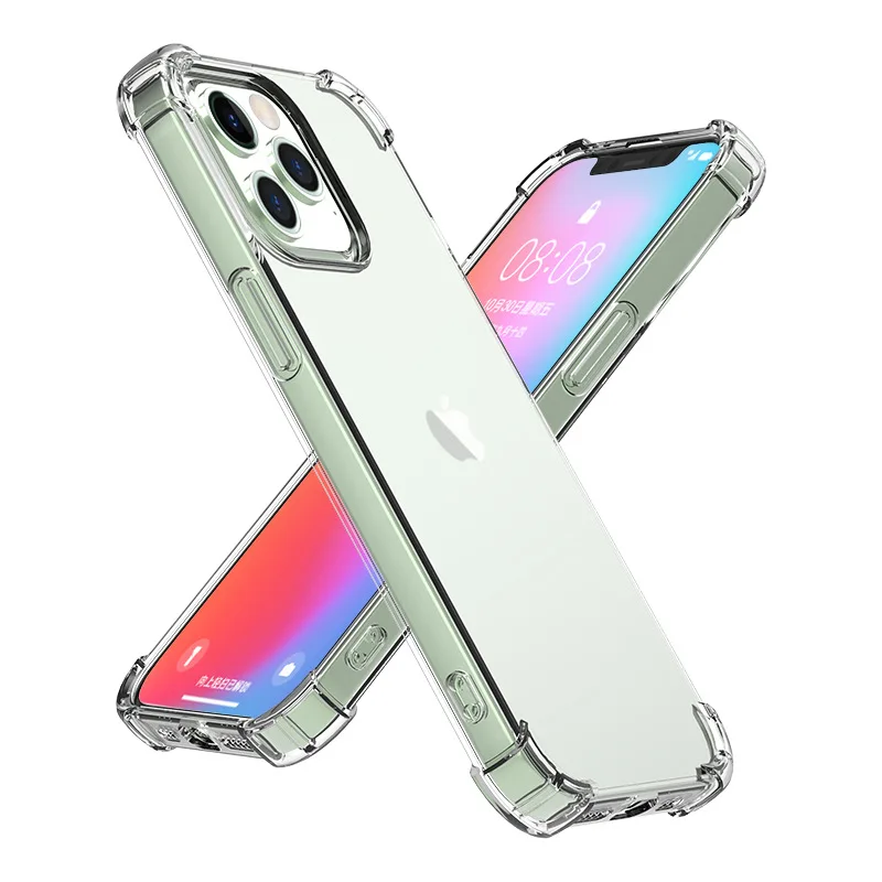 Anti-Yellow Clear Air Bag TPU Case for Iphone 17 18 pro max 16 17E air 16e 15 14 13 Pro 6 7 8 11 12 Mini XS XR 14 Plus Cover