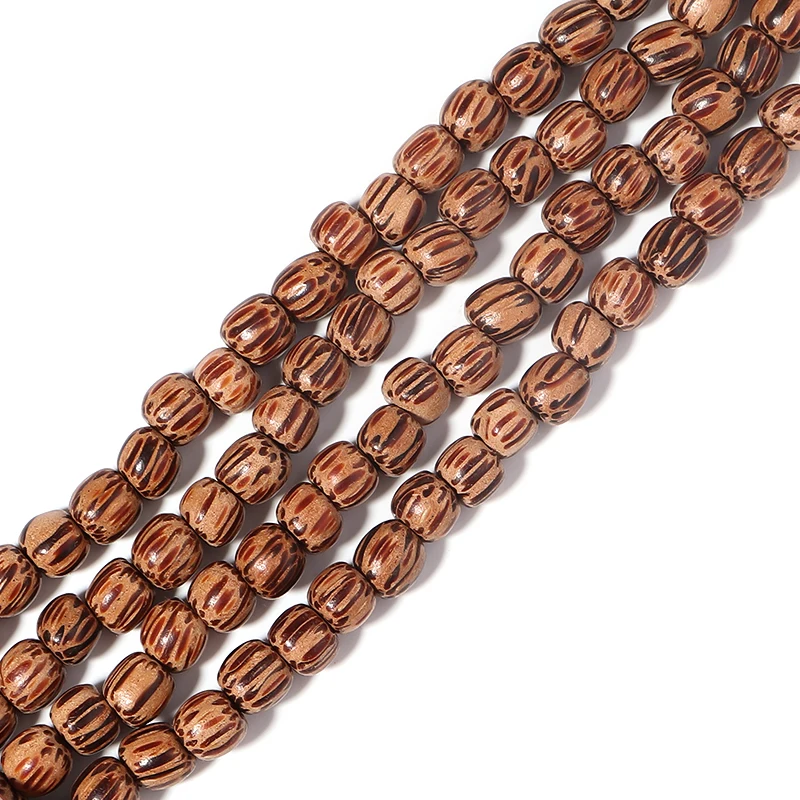 Louleur High Quality Vintage Natural Big Hole Wooden Beads For Necklace Bracelet Charms for Diy Jewelry Making Hair Accessories