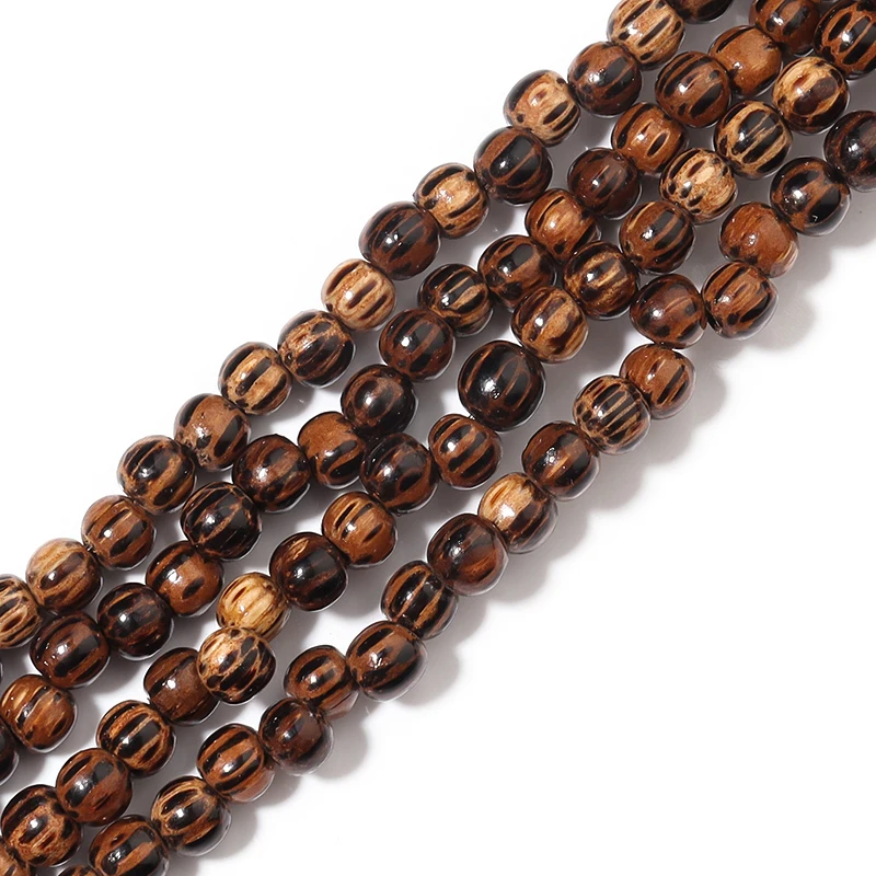 Louleur High Quality Vintage Natural Big Hole Wooden Beads For Necklace Bracelet Charms for Diy Jewelry Making Hair Accessories
