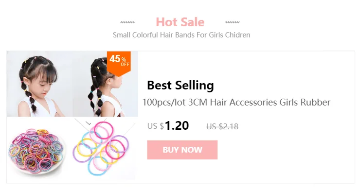100pcs/lot 3CM Hair Accessories Girls Rubber bands Scrunchy Elastic Hair Bands kids baby Headband decorations ties Gum for hair