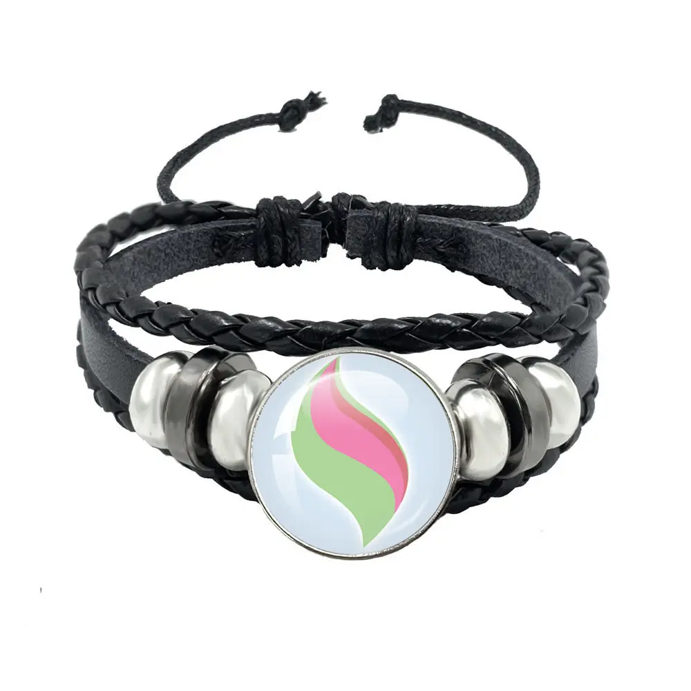 Pokemon Mega Stone Keychain Anime Accessory Creative Exquisite Fashion Black Leather Rope Buckle Keychain Trendy Gift for Fans