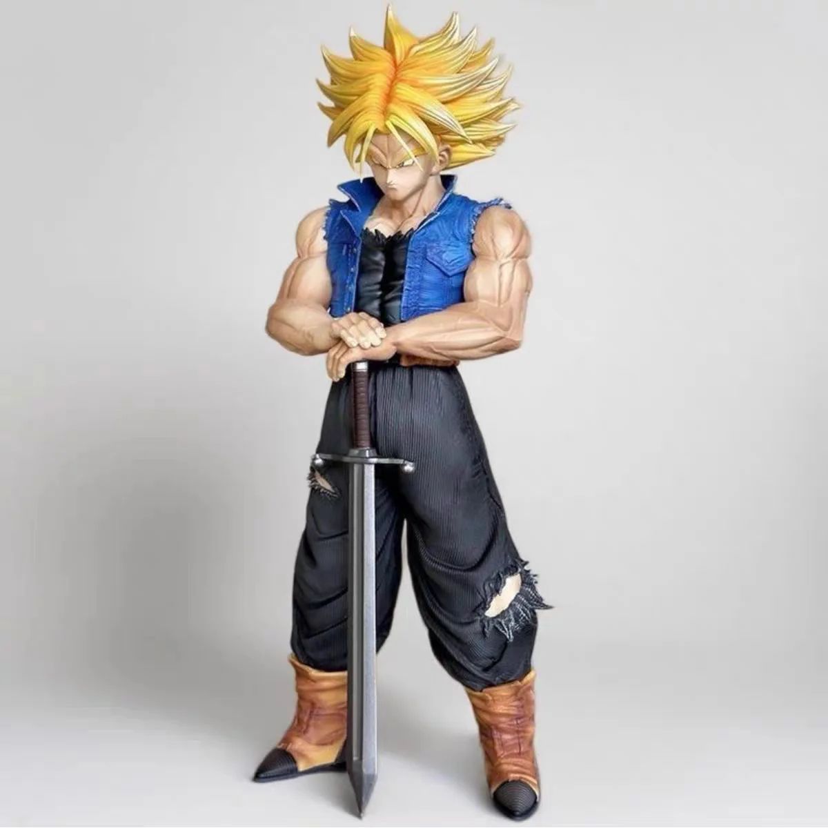 25cm/9.84in Anime Dragon Ball Z Trunks Figure Future Trunks Action Figures MPVC Statue Collection Model Toys for Children Gifts