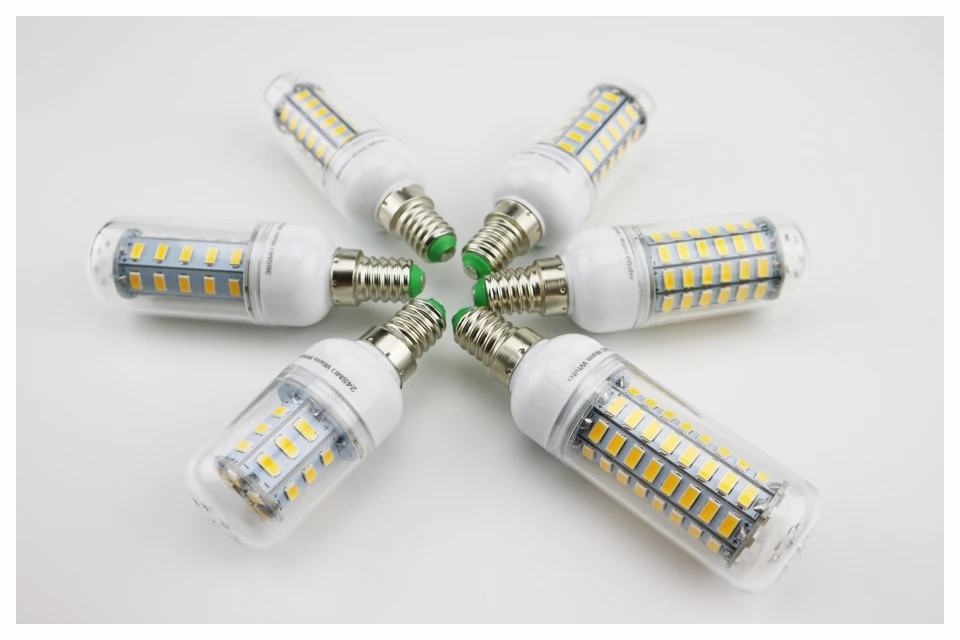 E27 E14 LED Corn Bulb 24 36 48 56 69 72 LEDs SMD 5730 220V Lampada LED Lamp Chandelier Candle LED Light Bulb