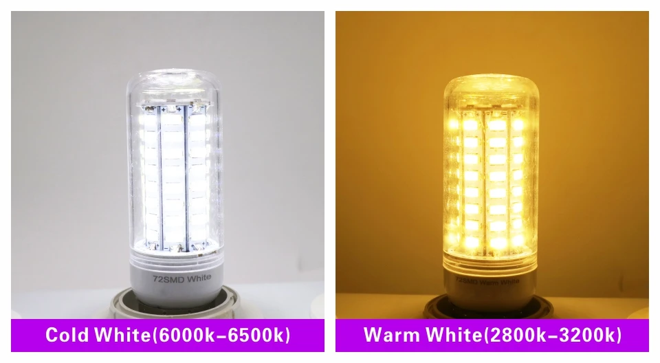 E27 E14 LED Corn Bulb 24 36 48 56 69 72 LEDs SMD 5730 220V Lampada LED Lamp Chandelier Candle LED Light Bulb