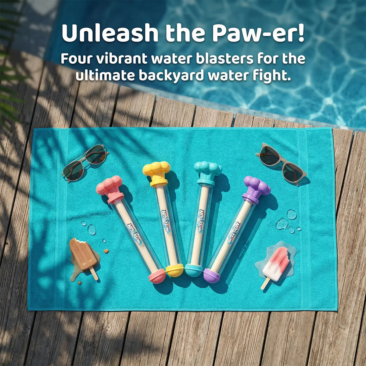 1 PCS Pusher Type Fun Water Jet Spray or Single Hole Water Gun Water Splashing Festival Prop Outdoor Leisure Play Game