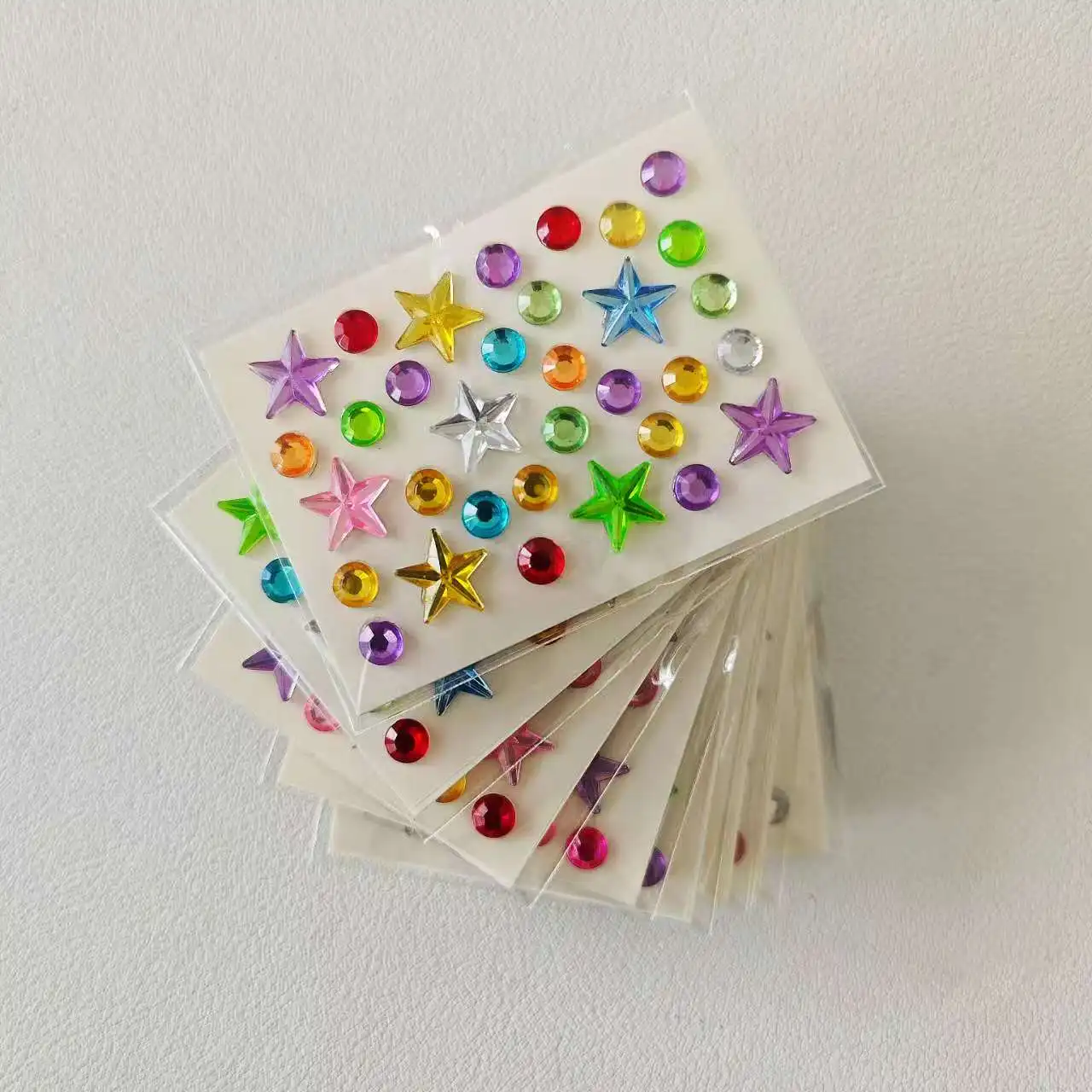 10 Style Wholesale Colorful Diamond Mini Sticker Accessories DIY Acrylic Three-Dimensional Decoration Children's and Students'