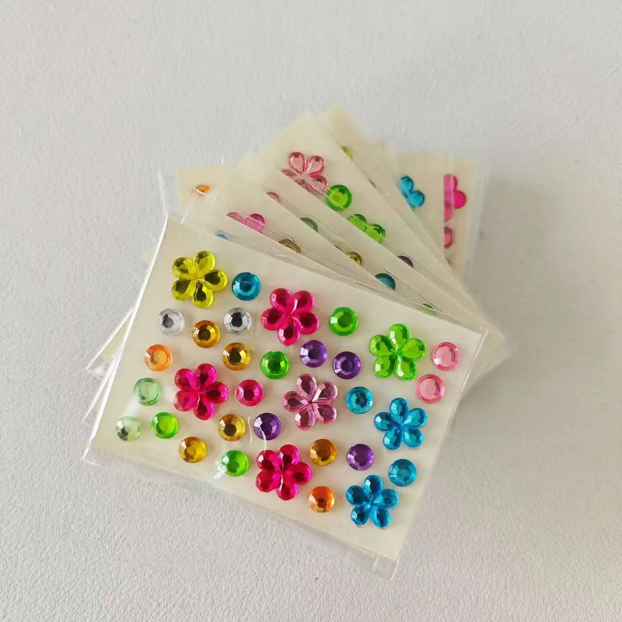 10 Style Wholesale Colorful Diamond Mini Sticker Accessories DIY Acrylic Three-Dimensional Decoration Children's and Students'