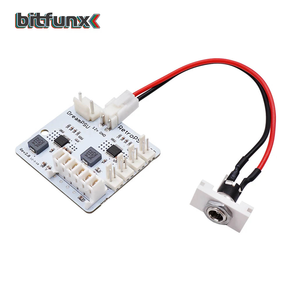 Bitfunx DreamPSU Rev2.0 12V Replace DC Console Original Power Supply For SEGA Dreamcast Game Console