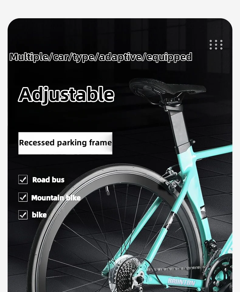 Adjustable Bike Parking Rack Floor Bike Rack MTB Road Bike Display Rack Bike Support Rack for Home Garage and Parking Space