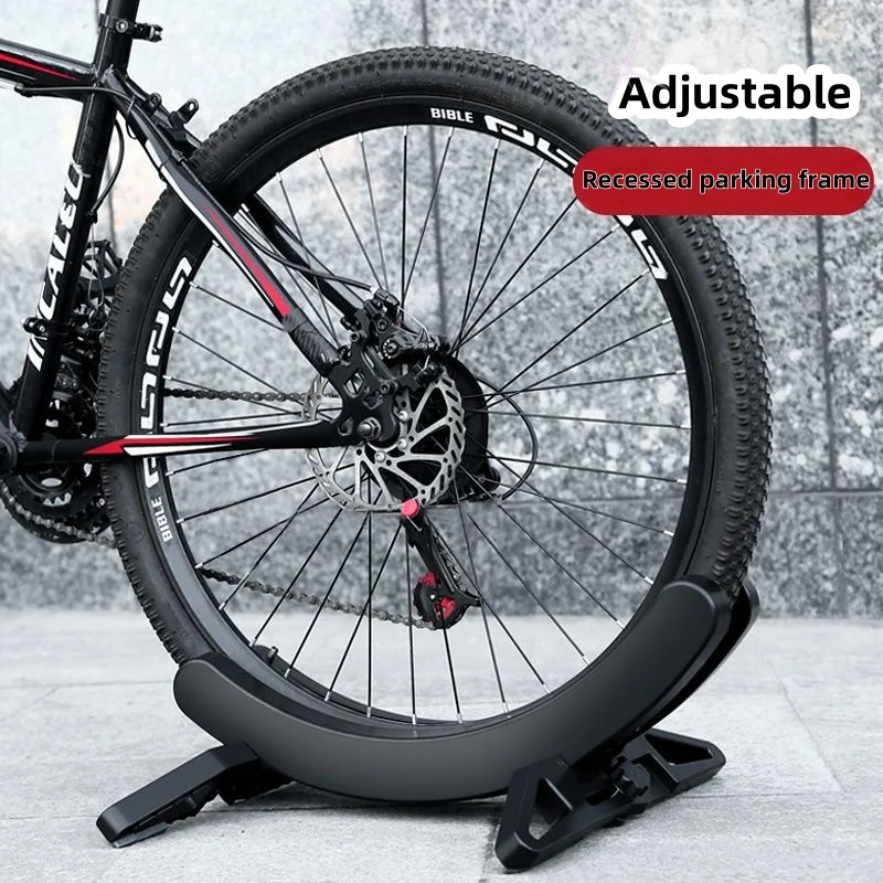 Adjustable Bike Parking Rack Floor Bike Rack MTB Road Bike Display Rack Bike Support Rack for Home Garage and Parking Space