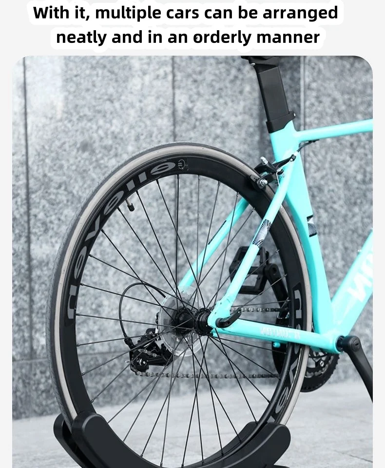 Adjustable Bike Parking Rack Floor Bike Rack MTB Road Bike Display Rack Bike Support Rack for Home Garage and Parking Space