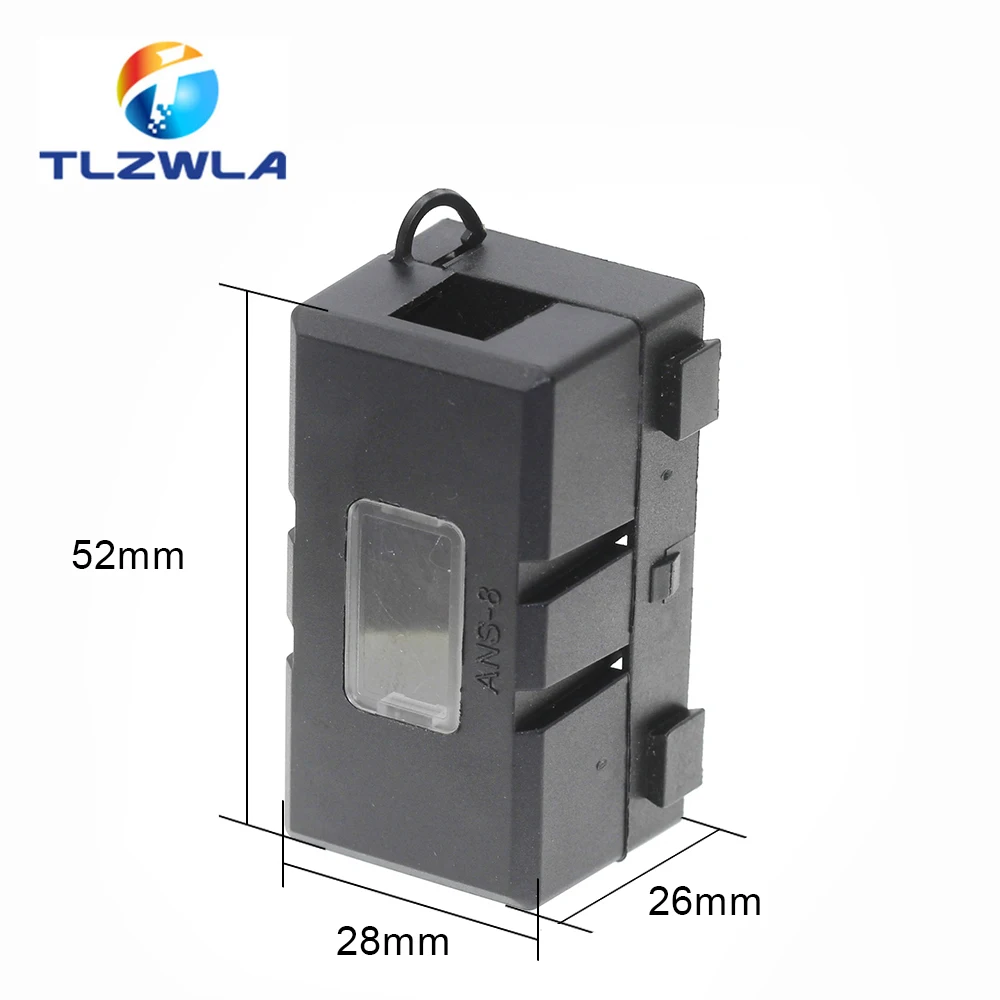 1Set ANS Trumpet Fork Plug Fuse 32V 40A 50A 60A 70A 80A 100A 125A 150A 200A Bolt Fixed Insurance Film + ANS-8 Safety Plate Base