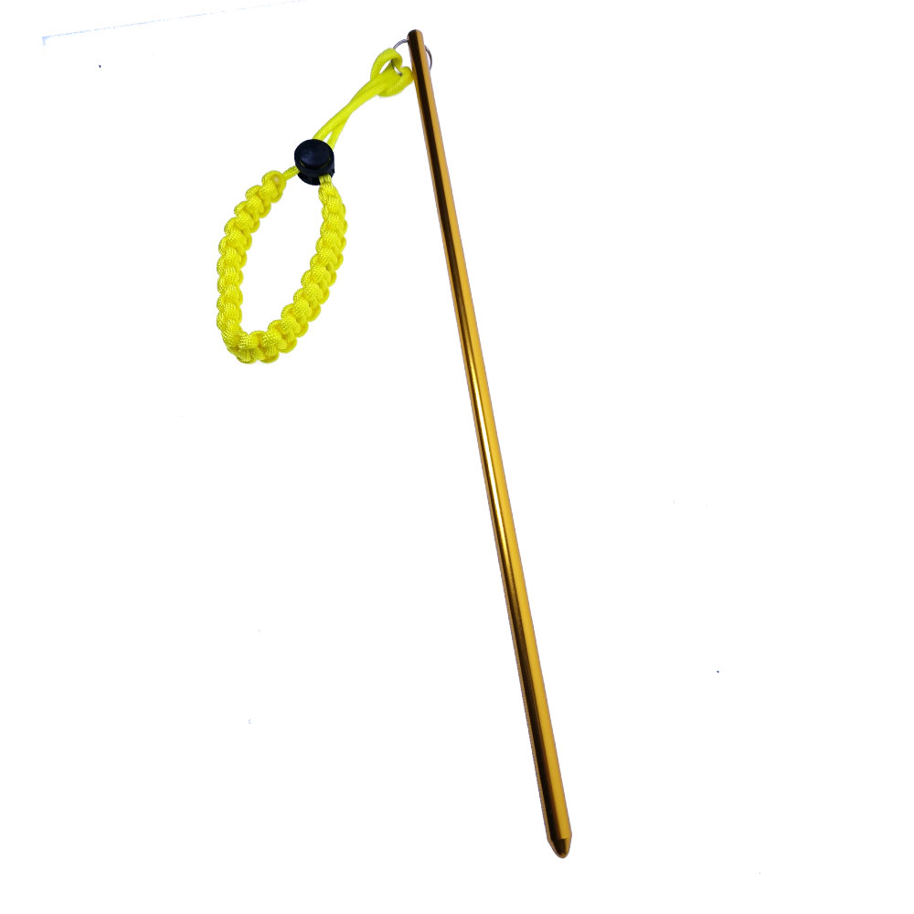 14''/35cm Diving Stick Aluminum Alloy Noise Maker Rod Pointer with Adjustable Wrist Lanyard Diver Underwater Signaling Devices