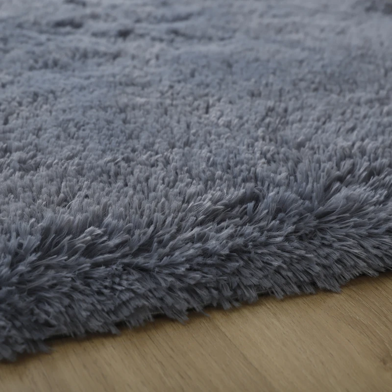 Grey Living Room Large Carpet Hall Coffee Table Floor Mat 160x230 Children's Room Bedroom Long Hair Fluffy Floor Covering Rugs