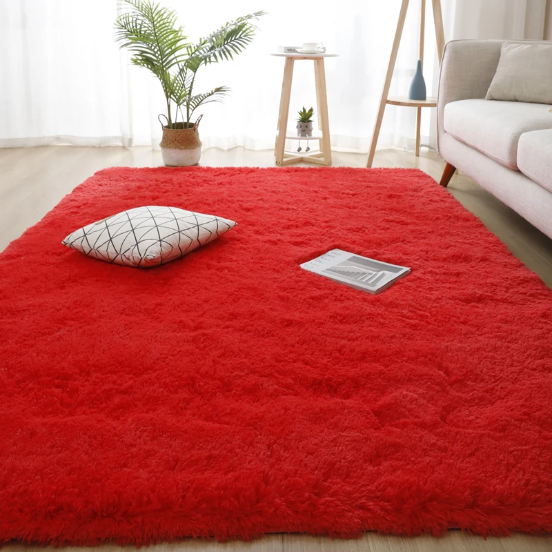Grey Living Room Large Carpet Hall Coffee Table Floor Mat 160x230 Children's Room Bedroom Long Hair Fluffy Floor Covering Rugs