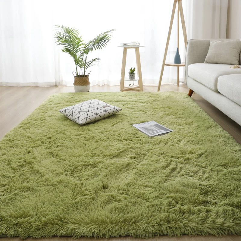 Grey Living Room Large Carpet Hall Coffee Table Floor Mat 160x230 Children's Room Bedroom Long Hair Fluffy Floor Covering Rugs