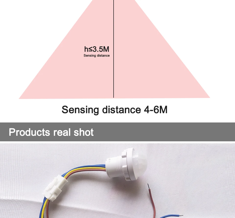 110/220v Mini LED Sensitive Night Light Home Indoor Outdoor Infrared Light Motion Sensor Detection Automatic Sensor Light Switch