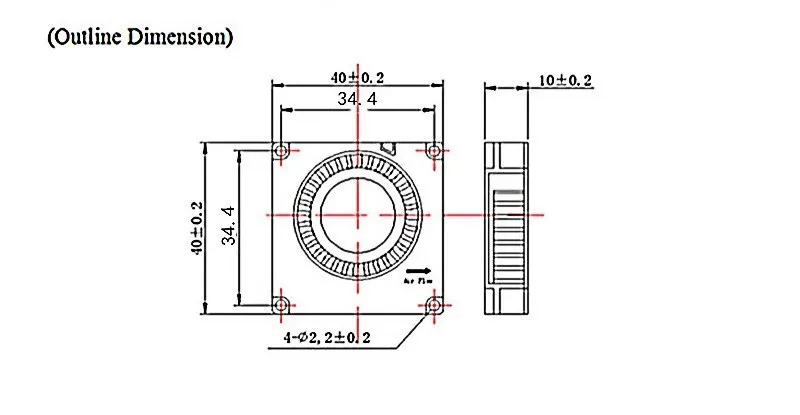Cooling fan 3010 4010 4020 5015 mm With 2Pin Dupont Wire Cooler Wire DC 5V 12V 24V Multiple options 3D Printer raspberry pi